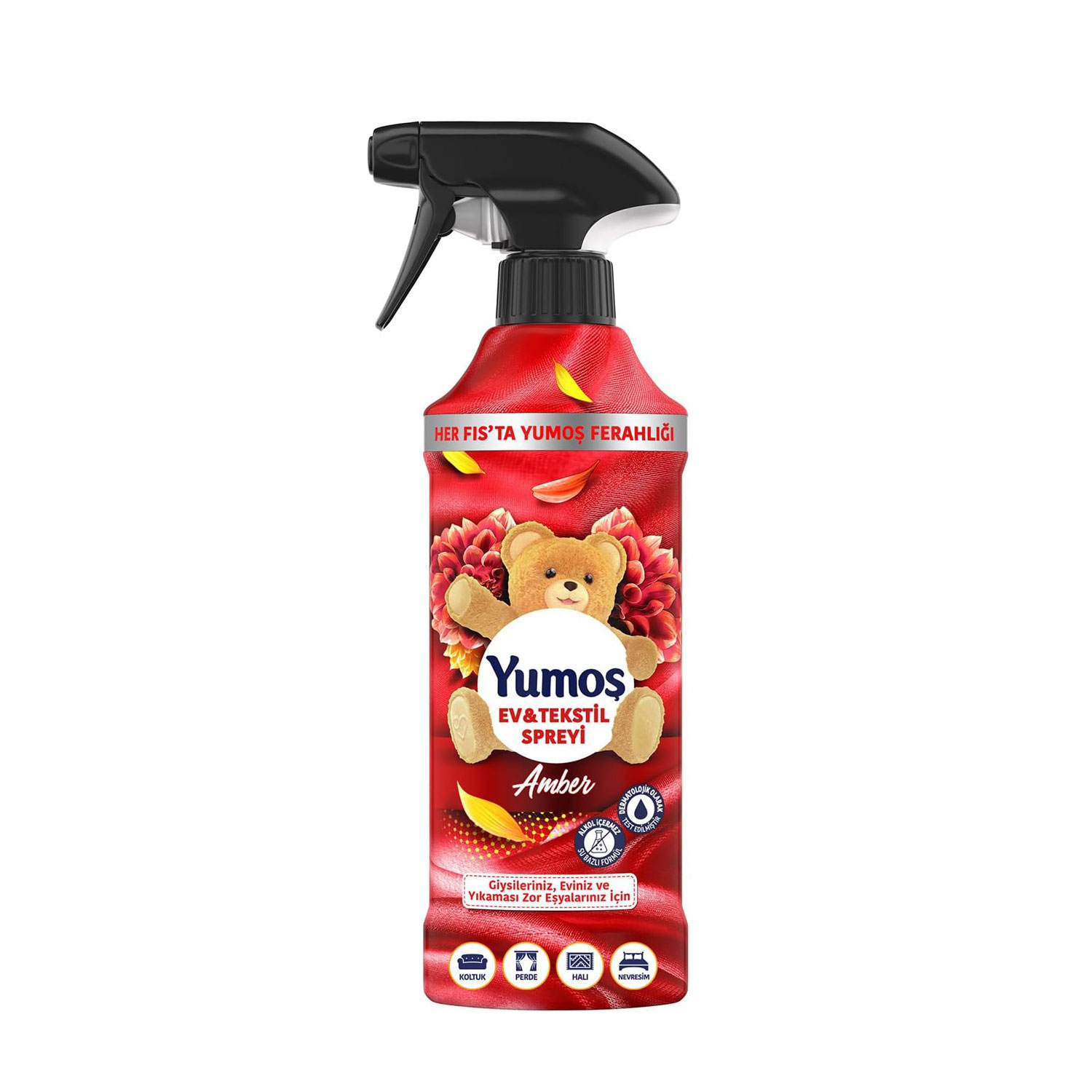 اسپری خوشبو کننده هوا و لباس یوموش قرمز Amber رایحه گل کهربا ۴۵۰ میل 1 قیمت اسپری خوشبو کننده هوا یوموش قرمز Amber رایحه گل کهربا اصلی ساخت ترکیه