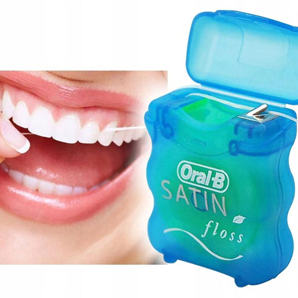 نخ دندان اورال بی SATIN TAPE رایحه نعنا 4 نخ دندان اورال بی SATIN TAPE رایحه نعنا
