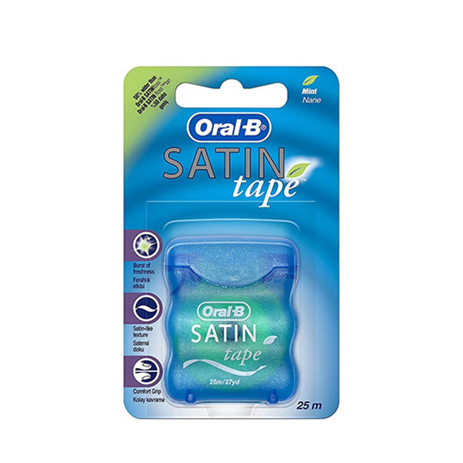 نخ دندان اورال بی SATIN TAPE رایحه نعنا 1 قیمت نخ دندان اورال بی ساخت آلمان SATIN TAPE