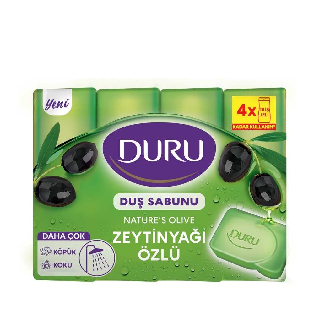 صابون دورو اصل زیتون پک 4 تایی 600 گرمی 1 صابون دورو اصل زیتون پک 4 تایی 600 گرمی